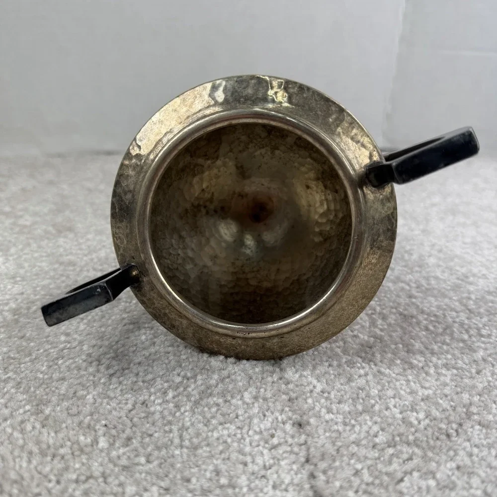 Vintage Apollo Sheffield BRS Nickel Silver Sugar‎ Bowl container